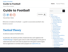 Tablet Screenshot of guidetofootball.com